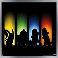 Pokemon - Стенски плакат за сянка, 14.725 22.375 рамки