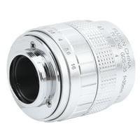 Фиксиран обектив огледален обектив на камера с лек обектив с фиксиран обектив за любители на фотографията сребро