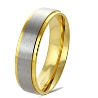 Неговият нейният сватбен годежен пръстен на комплект трио двойки групи 14k злато над стерлинги сребро жени мъже 5 9
