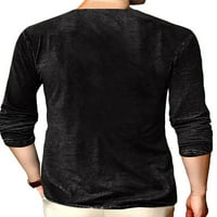 3Д блуза блуза мода тениски редовно годни ежедневни тениска кръст Дълъг ръкав Основни Потници черен М