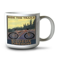 Флорида Оз керамична чаша, Юджийн, Орегон, планински велосипед, съдомиялна машина & микровълнова Сейф