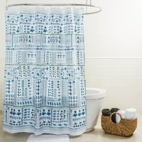 Splash Home Taxoco Gep Polyester Fabric Whose Curtain 72, синьо