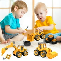 Деца Направи си строителни превозни средства Образователни играчки в разглобяващи играчки за деца Направи си строителни превозни средства Образователни играчки Строителни играчки Инженерен комплект