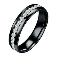 Замръзнал копринен модел инкрустиран пръстен с пръстен сплав Жени изискани пръстени Модни бижута Подаръчни пръстени за приятели Момичета момчета диамантени пръстени