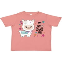 Inktastic My Cickle ме обича- сладък и щастлив Llama Gift Toddler Boy или Thddler Girl тениска