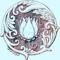 Lotus Flower Boys Светло син графичен тройник - дизайн от хора XS