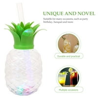 Поставете светещи чаши за напитки творчески чаши ананас със светлина за бар