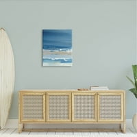 Ступел индустрии трясък вълни океан бреговата линия плаж живопис галерия увити платно печат стена изкуство, дизайн от Итън Харпър