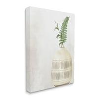 Ступел индустрии разнообразни билки растителни клонки естествени шарени ваза живопис галерия увити платно печат стена изкуство, дизайн от Ким Алън