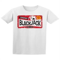 Blackjack Retro Casino Sign тениска мъже -Маг от Shutterstock, мъжки големи
