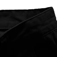Мъжки панталони Labakihah Men's Summer Fashion and Leisure Pants с много джоба с твърди цветове черно черно черно