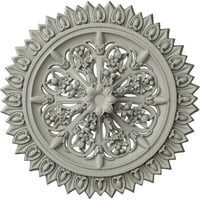Екена Милуърк 3 4 од 3 8 ИД 1 4 П Лария таван медальон, ръчно рисуван съд от сметана