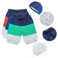 Мъжки плувни стволове Бързи сухи плажни къси панталони с джобове за плуване на плажа сърфиране, бягащи топка спортни престой вкъщи