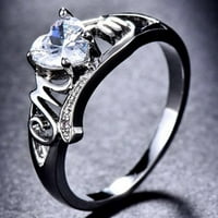 Hyda Finger Ring Модна деликатна сплав Любов сърдечен пръстен за жени