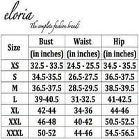 Eloria жени туника топ макси безлика за кръгла шия небрежен цвят на роклята: бежов размер: 3xl