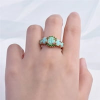 Biplut жени пръстен Геометричен FAU скъпоценни бижута с галерия ярък блясък за сватба за сватба