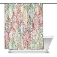 Абстрактни листа вена Есен геометрична природа изображение къща декор завеса за душ за баня декоративна баня душ завеса комплект