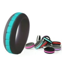 Farfi Double Color Soft Silicone Unise Finger Ring Sport Party Defog Gibry Gift
