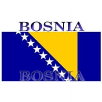 Cafepress - Boscnia Bosnian Herzegovina Flag Mug - унция керамична чаша - чаша за новост за кафе