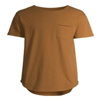 Без граници мъжка и едра Мъжка тениска с къс ръкав удължена, размери до 5ХЛ