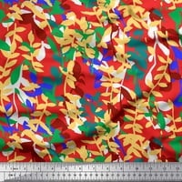 Soimoi памучен плат от плат листа за художествена печатна тъкан двор широк