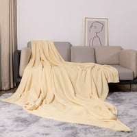 Сихуадш хвърлят одеяло мека рошава удобни Плътен цвят пухкав кариран дизайн топло зимно одеяло у дома легла за студено време