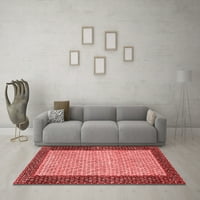 Ahgly Company Indoor Round Персийски червени традиционни килими, 4 'кръг