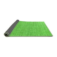 Ahgly Company Indoor Rectangle Oriental Green Industrial Area Rugs, 4 '6'