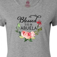 Мастически благословен да бъде абуела с розови цветя женска тениска