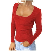 Женски отпечатани разхлабени тениска в средна дължина ръкави блуза кръгла шия ежедневни върхове