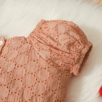 Корейска версия на бутер ръкав Твърда детска рокля принцеса Детско облекло ежедневен рожден ден рокля мека и удобна за кожата